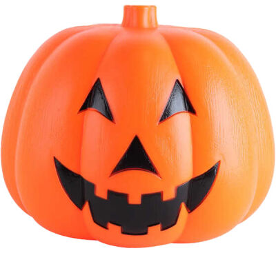 Halloween Dekor Süs Işıklı Balkabağı Küçük Boy 15cm - 1