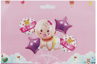 Its A Girl Folyo Balon Seti 5li - Parti Yıldızı