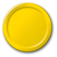 Kanarya Sarısı Tabak 8 Adet - Parti Yıldızı