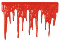 Halloween Dekor Süs Kanlı Sarkıt 60X40 CM - Parti Yıldızı