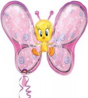Kelebek Kanatlı Tweety Jumbo Folyo Balon - Parti Yıldızı