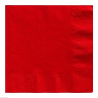 Kırmızı Renk Peçete 33x33cm - Parti Yıldızı