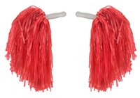 Kırmızı Renk Ponpon El Aksesuarı - Parti Yıldızı