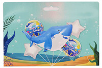 Köpek Balığı Folyo Balon Seti 5li - Parti Yıldızı