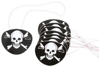 Korsan Göz Bandı Karton 12 Adet - Parti Yıldızı