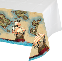 Korsan Haritası Masa Örtüsü - Parti Yıldızı