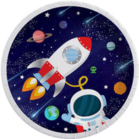 Kozmik Galaksi Tabak 8 Adet - Parti Yıldızı