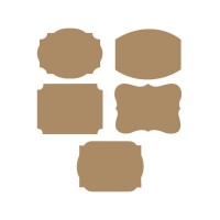 Kraft Kişiye Özel Etiketi 10 adet - Parti Yıldızı