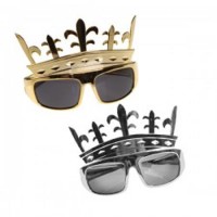 Parti Gözlüğü Kral Tacı Şekilli Gümüş Renk - Parti Yıldızı