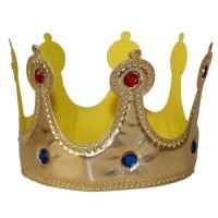 Kumaş Kral Tacı Gold - Parti Yıldızı