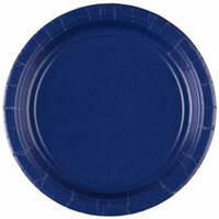 Lacivert Renk Küçük Tabak 8 Adet - Parti Yıldızı