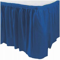 Lacivert Renk Plastik Masa Eteği 426x73cm - Parti Yıldızı