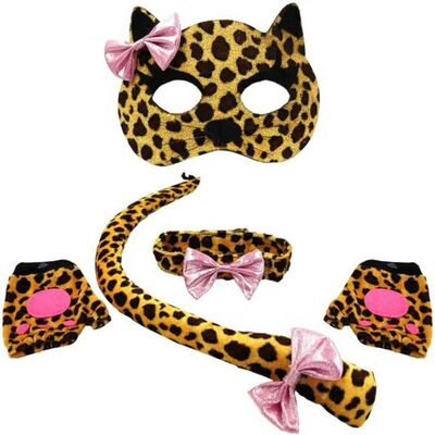 Leopar Kostüm Aksesuarı 5 Parça - 2