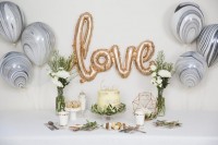 Love El Yazısı Folyo Balon - Rose Gold Renk - 2