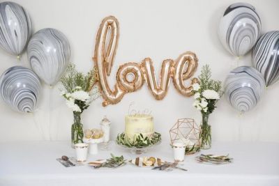 Love El Yazısı Folyo Balon - Rose Gold Renk - 2