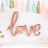 Love El Yazısı Folyo Balon - Rose Gold Renk - 5