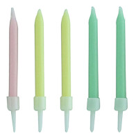 Makaron Karışık Mum 10 Adet - 2