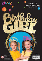 Metal Parti Tacı Birthday Girl Altın Renk - Parti Yıldızı