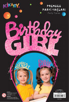 Metal Parti Tacı Birthday Girl Fuşya Renk - Parti Yıldızı