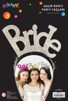 Metal Parti Tacı Bride Gümüş Renk - Parti Yıldızı
