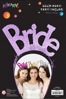 Metal Parti Tacı Bride Mor Renk - Parti Yıldızı