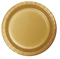 Altın Rengi Tabak 8 Adet - Parti Yıldızı