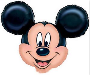 SShape Mickey Mouse Tam Vücut Folyo Balon - 1