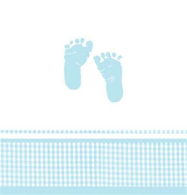 Minik Ayaklar Mavi Masa Örtüsü - 1