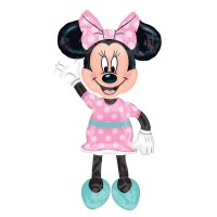 Yürüyen Balon Minnie Mouse Pembe Renk 96x137cm - 