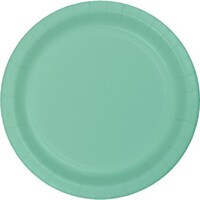 Düz Renk Pastel-Makaron Tabak - Mint 8 Adet - Parti Yıldızı