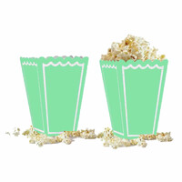 Mısır Kutusu Pastel-Makaron 8 Adet - Mint Renk - Parti Yıldızı