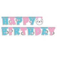 Miss Cat Happy Birthday Harf Afiş - Parti Yıldızı