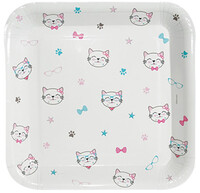 Miss Cat Kare Tabak 18cm (8ad) - Parti Yıldızı