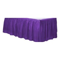 Mor Renk Plastik Masa Eteği 426x73cm - Parti Yıldızı