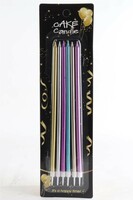 Mum 20 cm Karışık Renkli Metalik 6 Adet - Parti Yıldızı