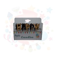 Mum - Happy Birthday Siyah Altın Renk - Parti Yıldızı