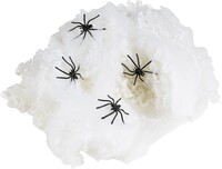 Halloween Dekor Süs Örümcek Ağı Beyaz Renk 60gr - Parti Yıldızı