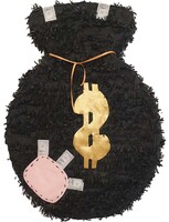 Para Kesesi Şekilli Pinyata Siyah Renk 40x10x54cm - Parti Yıldızı