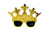 Parti Gözlüğü Kraliçe Tacı Şekilli Altın Renk - Parti Yıldızı