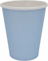 Düz Renk Pastel-Makaron Bardak - Mavi 8 Adet - Parti Yıldızı