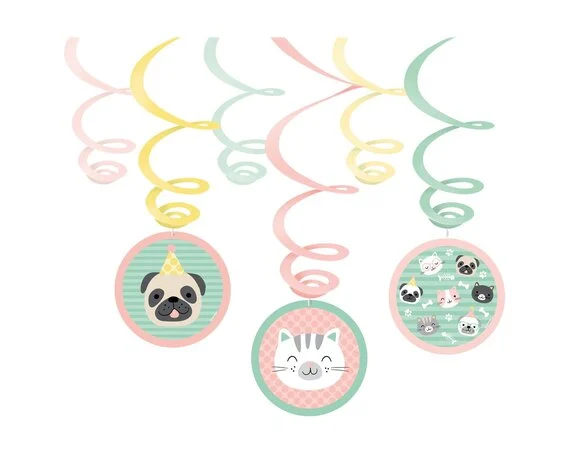 Patili Dostlar Dalgalı Süs 6 Adet - Parti Yıldızı