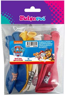 Paw Patrol Paketli Latex Balon 8 Adet - 1