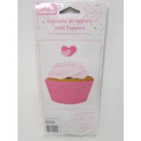 Pembe Cup Cake Kılıfı 8 Adet - Parti Yıldızı