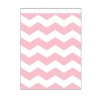 Pembe Dalgalı Karton Şeker Poşeti 10 Adet - Parti Yıldızı