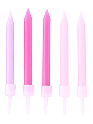 Pembe Düşler Karışık Mum 10 Adet - 3
