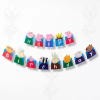 Peppa Pig Özel Kesim Harf Afiş - Parti Yıldızı