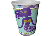 Pırıltılı Deniz Kızı Bardak 8 Adet - Parti Yıldızı