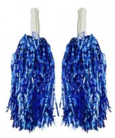 Ponpon El Aksesuarı Metalize Mavi 2 li - Parti Yıldızı