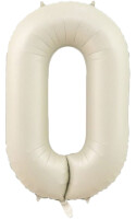 Rakam Balon 0 Rakamı Krem - 70CM RPS - Parti Yıldızı