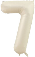 Rakam Balon 7 Rakamı Krem - 70CM RPS - Parti Yıldızı